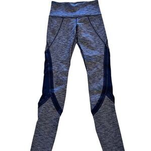 Athleta Women's High Rise Plie Mesh Yoga Tight Leggings Heather Gray Size XS